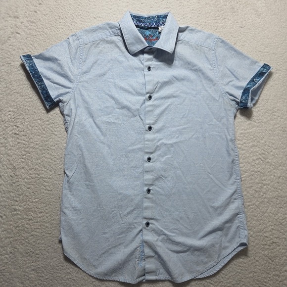 Robert Graham Other - Robert Graham Blue Paisley Button Up Shirt Mens Size Small Classic Fit